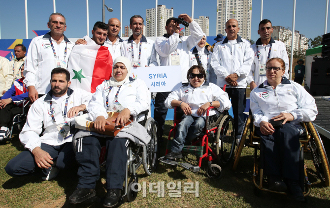 [포토]인천장애인AG 참가한 시리아 선수단