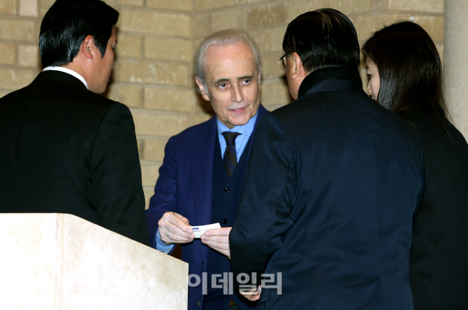 [포토]내한 공식 기자회견 참석한 호세 카레라스