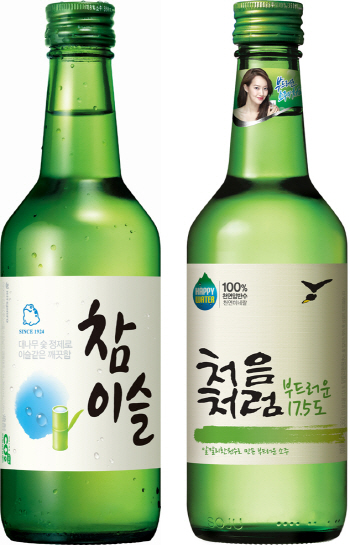 참이슬·처음처럼 또 다시 '순한 소주' 경쟁(종합)