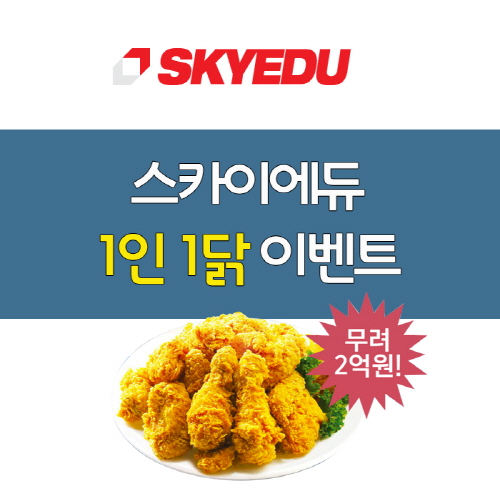스카이에듀, 차영진 2억원의 치킨 이벤트