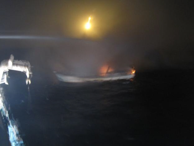 독도 해상 어선 `103 문성호` 화재…1명 사망·4명 실종