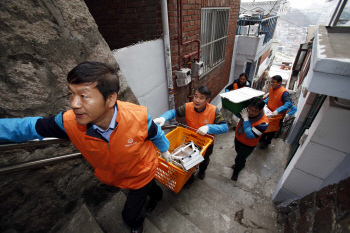 한화, 신임 임원 소외계층 찾아 봉사활동