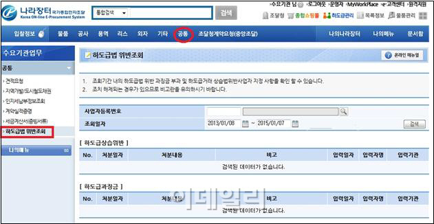 공공입찰 참가기업, '법 위반 확인서류' 제출 안한다