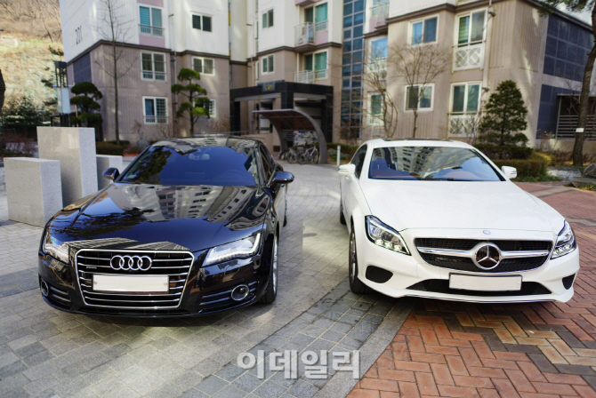 [포토] 아우디 A7 45TDI vs 벤츠 CLS 400, 위풍당당 포스