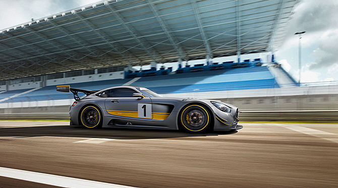 벤츠 'AMG GT3', 날렵한 옆라인                                                                                                                                                           