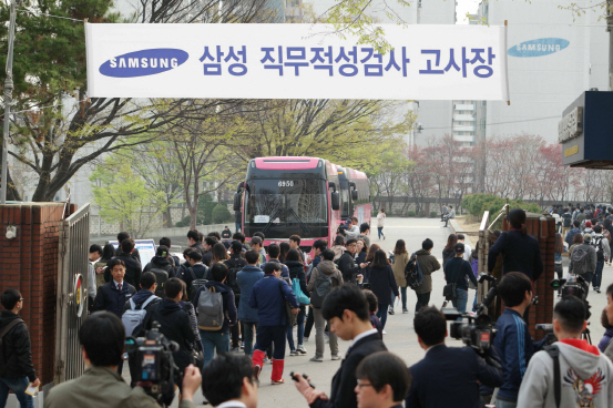 삼성SSAT "핀테크·힉스입자 등 출제..시각적사고 어렵고 역사·상식 평이"