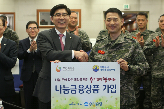 [포토]우리銀, 자매결연 30주년 기념 해당 2사단 위문방문