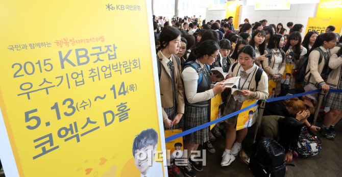 [포토]'국민 행복 일자리 축제' KB굿잡 우수기업 취업박람회