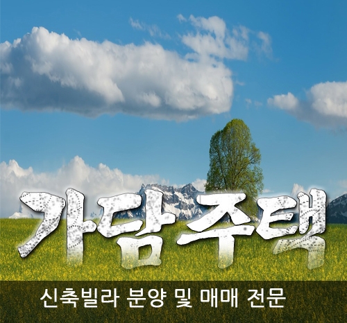 신축빌라! 가담주택, 전세대란의 대안책으로 빌라매매거래량 대폭증가!!