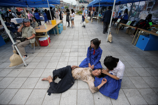  청량리역에 나타난 꽃제비                                                                                                                                                                         