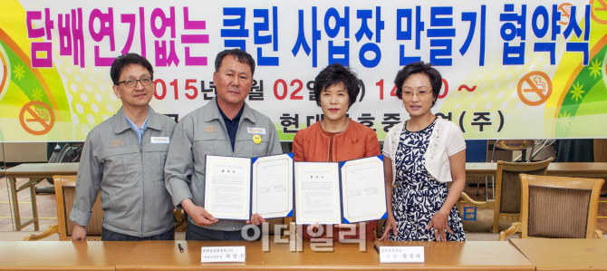 현대삼호重, 야드에 담배 연기 사라진다