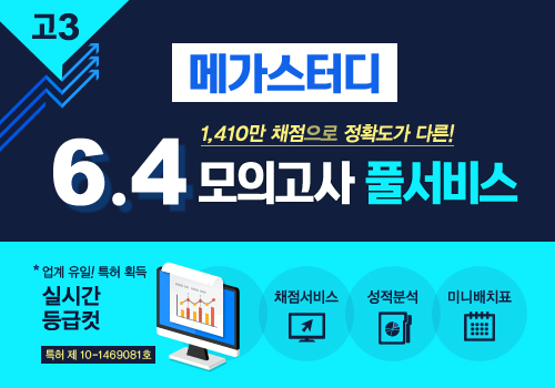 메가스터디, 고1,2 대상 2015년 6월 모의고사 등급컷 서비스 실시간 무료 제공