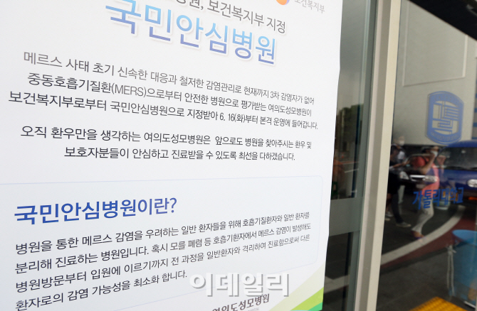 [포토]병원 찾은 방문객들