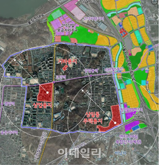 고덕택지지구..주택공급·업무기능 강화된다