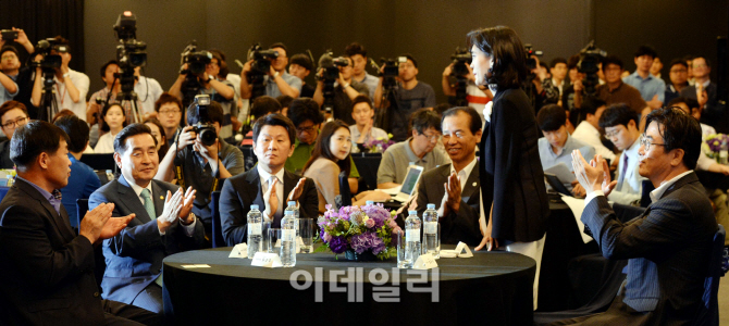 [포토]정몽규-이부진, "K-디스커버리 협력단 출범"..면세대전 필승다짐