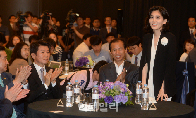 [포토]'대한민국 관광산업 발전 비전 선포식' 참석한 정몽규-이부진