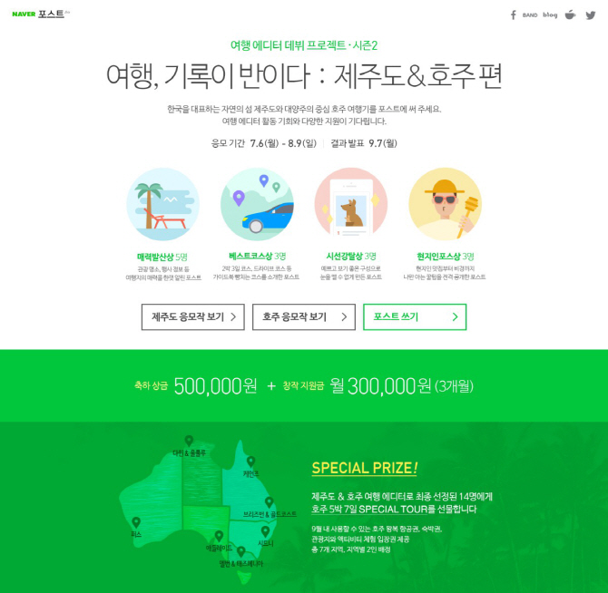 네이버 포스트, 여행 콘텐츠 강화