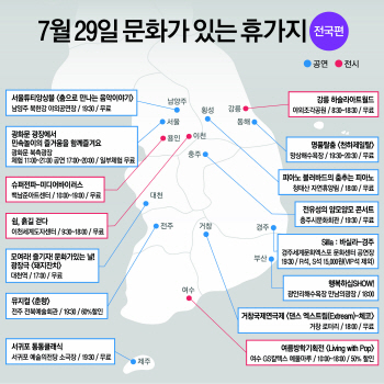 7월 '문화가 있는 날' 휴가지에서 즐긴다