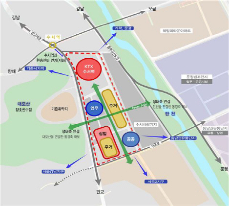 서울시-국토부, 수서역 일대 개발 놓고 힘싸움