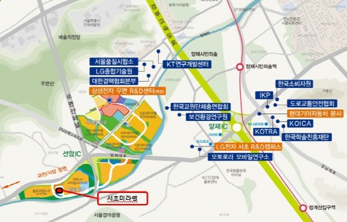 희소성 투룸형 오피스텔, 서초구 우면동R&D단지 ‘서초미라쉘’