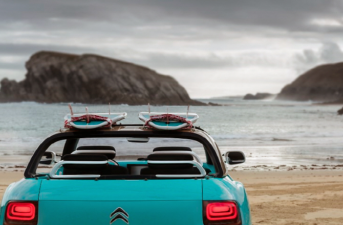 시트로엥 '캑터스 M 콘셉트카', 서핑보드가 나란히                                                                                                                                         