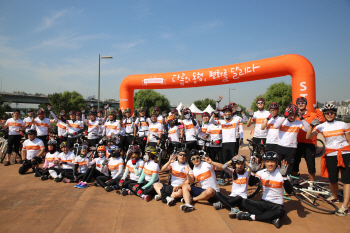 한화, "청소년들과 자전거로 서울에서 부산까지"…국토종주 실시