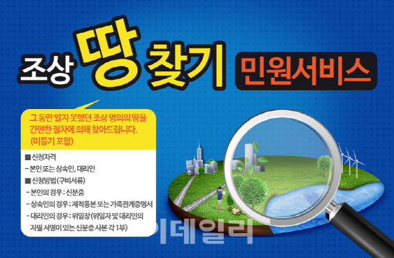 나도 몰랐던 내 조상땅...어떻게 찾나요?