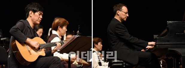 관객 열광한 피아노·기타 '산조'