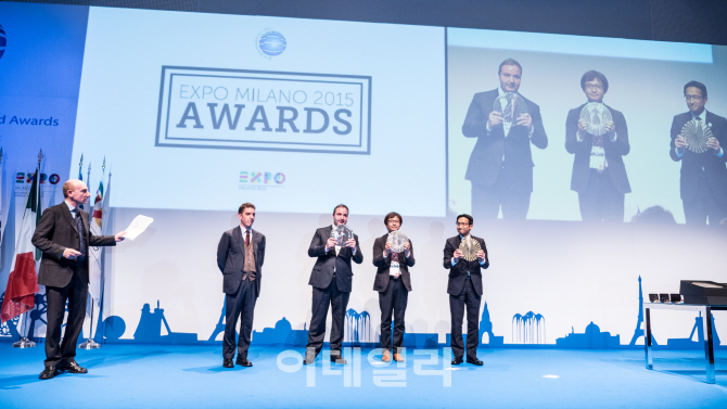 밀라노 엑스포 한국관, 전시 부문 은상 수상