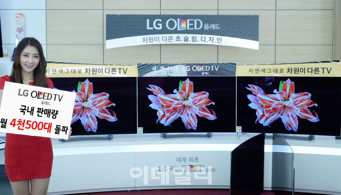 LG전자, 올레드TV 月 4500대 돌파..가격인하 프로모션 지속