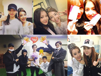 ★김연아·산다라박 , 뮤지컬 '신데렐라' 응원 방문