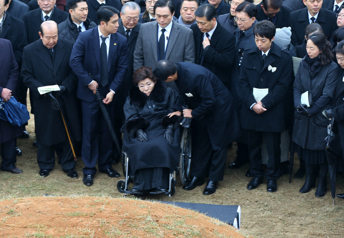 [포토] 이야기하는 손명순 여사와 김현철씨