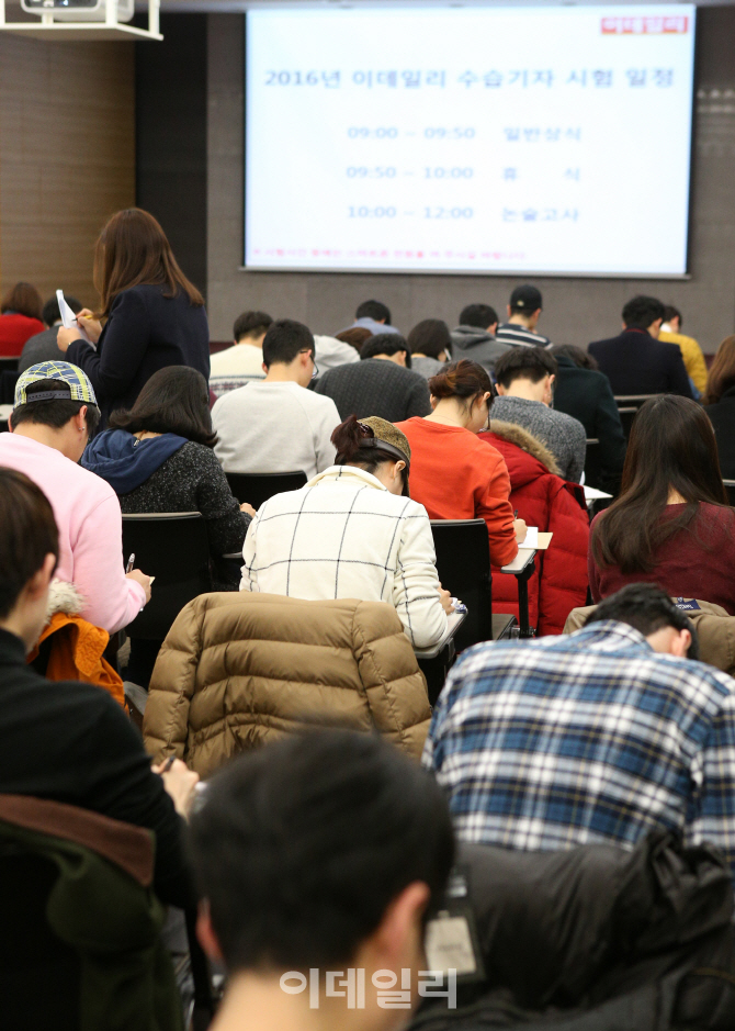 [포토]이데일리 수습기자 필기시험