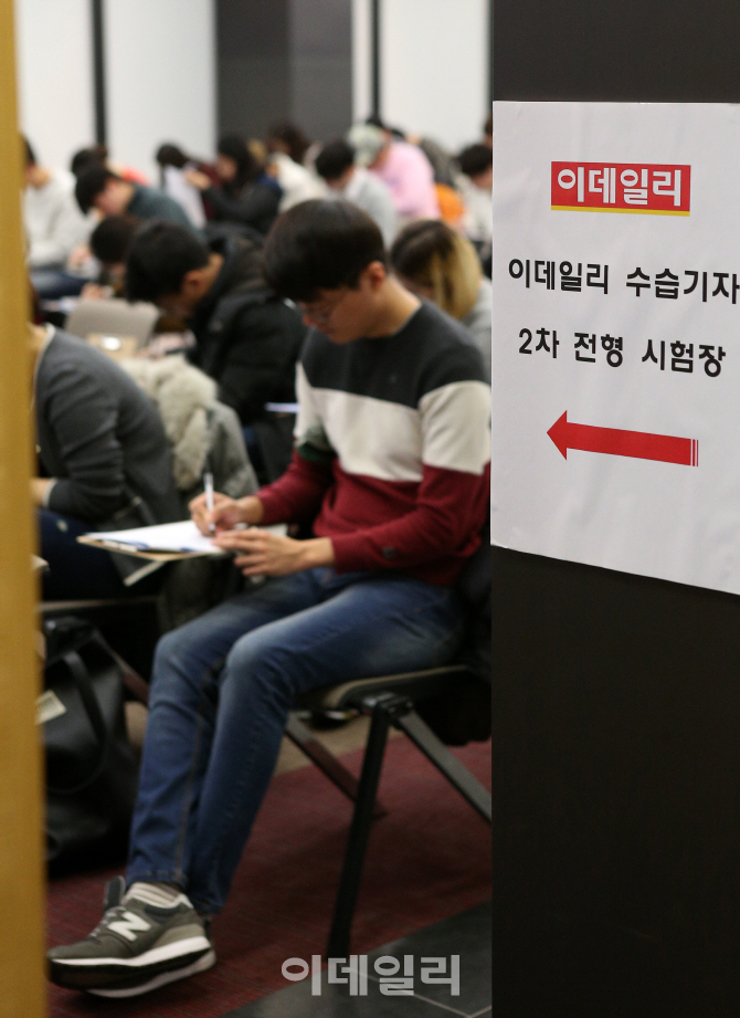 [포토]2016년 이데일리 수습기자 상식·논술시험