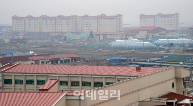 [포토]공사가 한창인 평택 주한미군기지