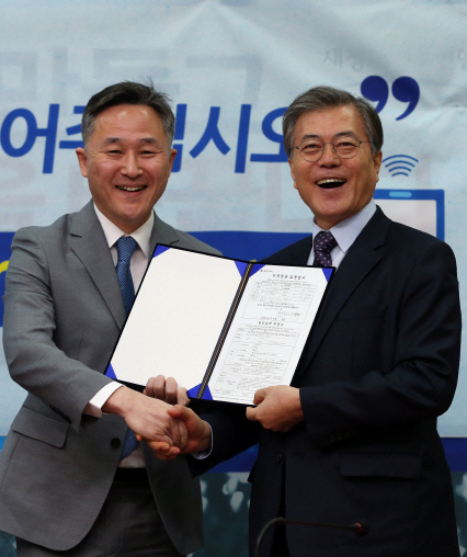 표창원 "오세훈 아니라 박근혜 대통령과 붙어라 해도 하겠다"