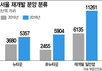 서울 뉴타운에 5300가구 분양…전년 比 46% ↑
