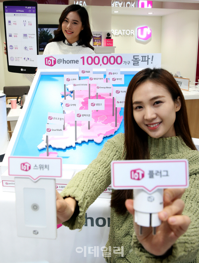 [포토]LG유플러스, 국내 최초 '홈 IOT서비스 10만 가구 돌파