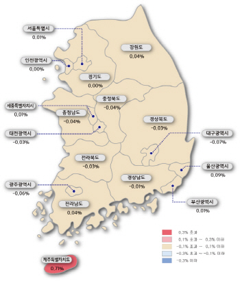 전국 아파트 값 4주째 '얼음'…가계 대출 규제가 변수