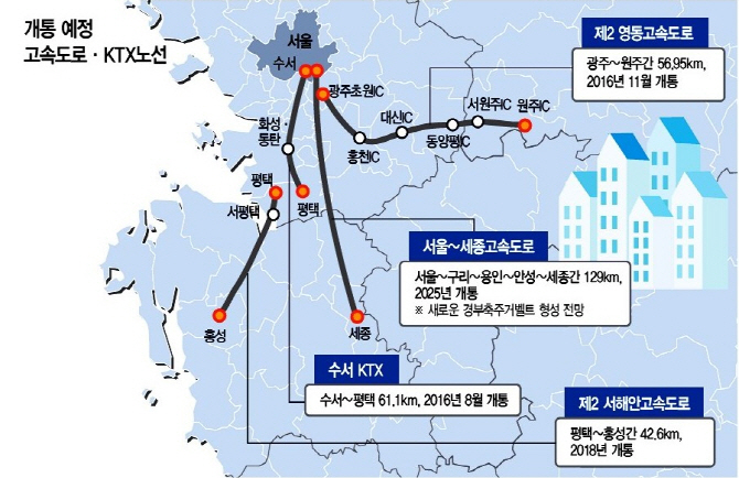 뚫리는 철길따라 집값 들썩…'수서·세종' 둘러볼까