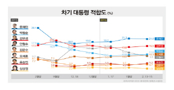 추락하는 안철수, 차기 지지도 5위로 추락