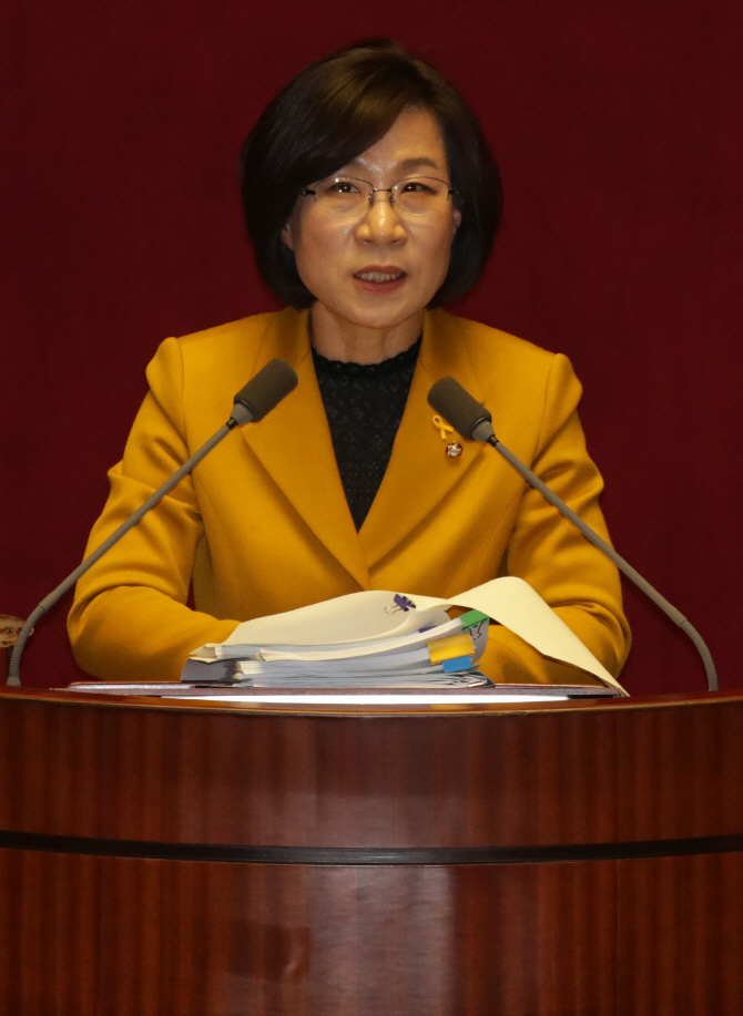 [포토] 무제한 토론 이어가는 정의당 김제남 의원