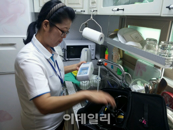 "우리집 수돗물 마셔도 되는지 무료검사 받으세요"