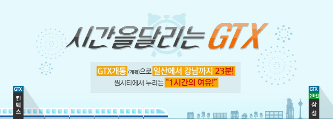 킨텍스 원시티 `시간을 달리는 GTX` 이벤트 실시