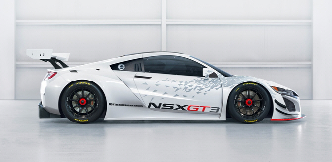 어큐라 'NSX GT3', 매끈한 옆라인                                                                                                                                                         