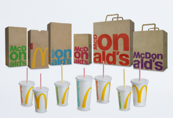 맥도날드, 포장지 바꿨다..'간결하고 강렬하게'