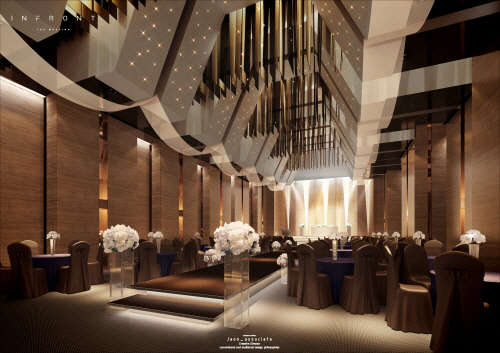 대구 인프론트 웨딩홀, 6월 오픈.."실내 건축 디자이너의 인테리어"
