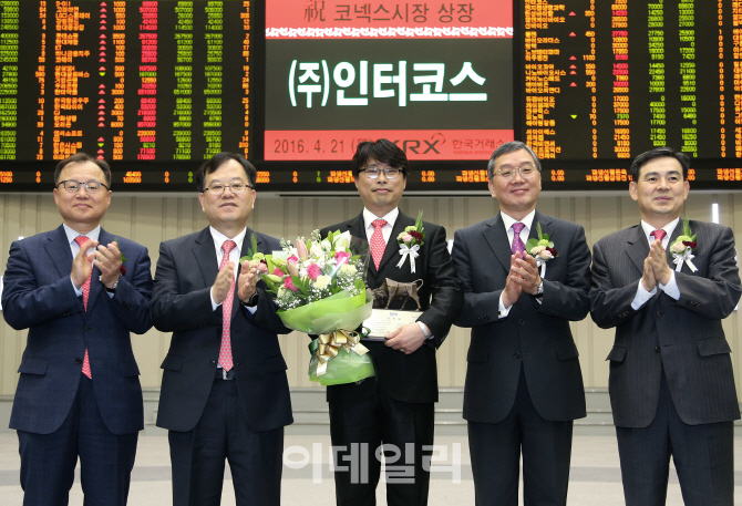 [포토](주)인터코스 코넥스시장 신규상장 기념식