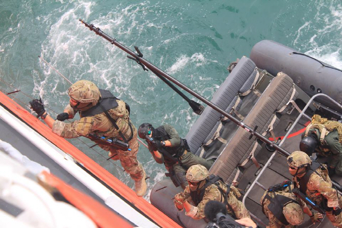  `피랍 상선을 구하라`..청해부대 20진, 해양 대테러훈련                                                                                                                                             