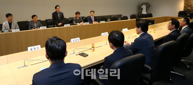 [포토]이데일리와 업무협약식에서 인사말하는 한윤희 MBC PLUS 대표이사